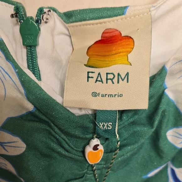 FARM Rio Vibrant Blue and Green Floral Dress - Picture 2 of 16